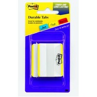 Post It Tab 3M Index Durable Filing 686F 50YL 50 x 38mm Yellow