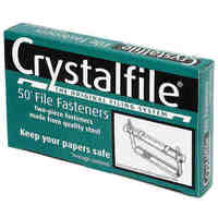 Fastener Crystalfile Metal 80mm Two Piece 70850 Box 50