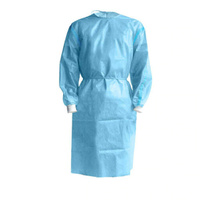 Level 3 Isolation Cover Gown Blue, Knit cuff, Dental, Medical, 40 GSM, TGA Approved, Waterproof 10Pk