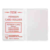 Pension Card Holder Wallet 2 Clear Pockets Cumberland 723PCH Pack 10 