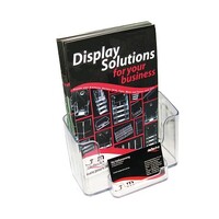 Deflecto Brochure Holder With Business Card Holder 74911