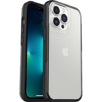 LifeProof SEE Case for Apple iPhone 13 Pro - Black Crystal (Clear/Black) (77-85647), DropProof, Ultra-thin, One-piece design, Screenless front