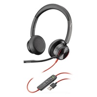 HP POLY BLACKWIRE 8225 UC , STEREO , CORDED HEADSET , ANC , USB-A