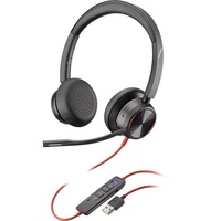 HP POLY BLACKWIRE 8225 MS , STEREO , CORDED HEADSET , ANC , USB-A