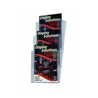 Deflecto Brochure Holder Wall Mount A4 3 Tier 77331 