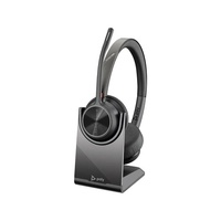 HP POLY VOYAGER 4320 OTH WIRELESS UC STEREO HEADSET W/CHARGING STAND, BT700 DONGLE , USB-A