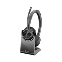 HP POLY VOYAGER 4320 OTH WIRELESS MS STEREO HEADSET W/CHARGING STAND, BT700 DONGLE , USB-A
