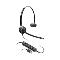 HP POLY ENCOREPRO EP545 UC CONVERTIBLE MONO CORDED HEADSET, USB-A & C
