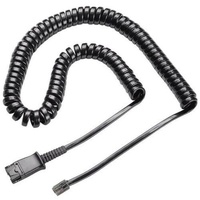 HP POLY CABLE, COIL, QD TO MALE MODULAR PLUG, POLARIS U10P