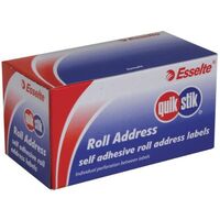 Label Quik Stik MR2489 Roll Address 24 x 89mm Permanent Pack of 200