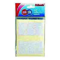 Label Quik Stik Flat Pack 24x72mm White Pack of 24 Labels