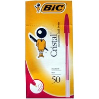 Pen Bic Cristal Medium Red 0203 Box 50 