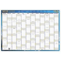 Planner Writeraze Wall Chart QC2 Laminated Rolled 500 x 700mm 10600 Y2023