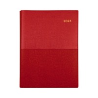 Diary Collins Vanessa Wiro A4 Day to a Page Red Y2023 145.V15 