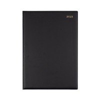 Diary Collins Belmont A4 Day to a Page PVC Black Y2023 147V99