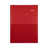Diary Collins Vanessa Wiro A5 Day to a Page Red Y2023 185V15