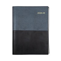 Diary Collins Financial Vanessa A4 Day to a Page 30 Minute FY145V99 Black F2024/25