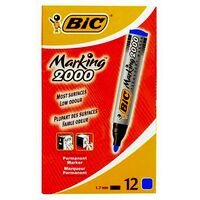 Marker Bic Permanent Bullet 200006 Blue Box 12