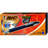 Pen Bic Reaction Gel Blue 0.7mm Box 12