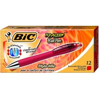 Pen Bic Reaction Ballpen 857548 1.0mm Red Box 12