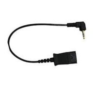 HP POLY CABLE, QD TO 2.5MM, 18", RIGHT-ANGLE PLUG