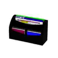 Stationery Stand Marbig Wooden Desktop Organiser 4 Tier Vertical 86201B 