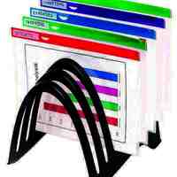 Folder Rack Desktop Plastic Marbig Enviro FoldaRack 86350 Black 