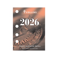 Desk Calendar Refill Collins side Opening 2026