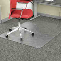 Chairmat Marbig Plastic Large 114cm x 134cm Carpet less than 6mm 87045