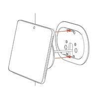 HP POLY TC10 CONTROLLER SPARE WHITE WALL MOUNT KIT FOR (875K5AA) & (875J5AA)