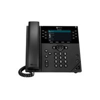 HP POLY VVX 450 DESKTOP PHONE, WITH DUAL 10/100/1000 ETHERNET PORTS, POE