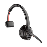 HP POLY SAVI S8210 OTH WIRELESS UC MONO DECT HEADSET,D200 DONGLE,PC, USB-A