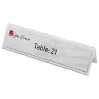 Name Plates and insert cards Rexel 90036 Box 25 Large 210mm x 59mm