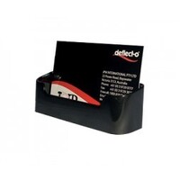 Deflecto Business Card Holder Single 90104 Black 