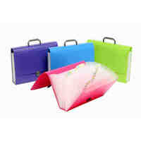 Expanding Case FC Marbig Summer Colours 26 Pocket Pink Blue Lime Purple  9016799