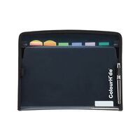 Expanding File FC Colourhide Zip IT 7 Pocket Black 9026002