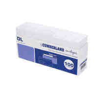 Windowface Envelope DL 110 x 220mm Cumberland White Strip Seal POP 903356/28514 Pack 100