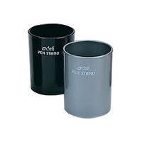 Pencil Cup Plastic Black/Grey Deli 907