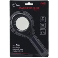 Magnifying Glass 60mm Deli 9091 Hangsell 3.0x 55mm and 6x 15mm Lenses Classic 