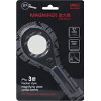 Magnifying Glass 50mm Deli 9092 Hangsell 3.0x 45mm and 5x 15mm Lenses Essential 