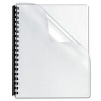 Binding Cover A4 Clear 200 Micron PVC Blue Ribbon Premier Pack 100