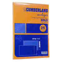 Envelope C4 324 x 229mm Cumberland Gold Pocket Strip Seal 912323 Pack 25