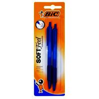 Pen Bic Soft Feel Retractable 91441 Blue Pack 2