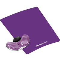 Gliding Palm Support and Mouse Pad Gel Clear Purple Fellowes 9183401