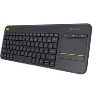 LOGITECH K400+WIRELESS KEYBOARD WITH INTEGRATED TOUCH PAD UNIFYING RECEIVER,BLK -1YR WTY