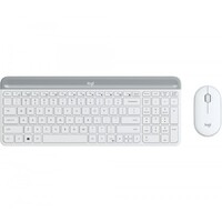 LOGITECH MK470 SLIM WIRELESS KEYBOARD AND MOUSE COMBO,2.4 GHZ USB RECEIVER, WHITE- 1YR WTY