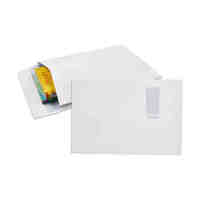 Envelope C4 340 x 229mm Cumberland 920397 Expanding Strip Seal White Secretive Pack 50