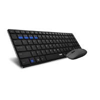 RAPOO 9300M Bluetooth & 2.4G Wireless Multi-mode Keyboard Mouse Combo Black - 1300DPI Spill-Resistant 5.6mm Ultra-Slim ~ 9060M