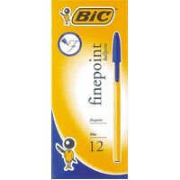 Pen Bic Finepoint Blue 0111 Box 12