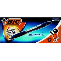 Pen Bic Atlantis Stic Easyglide 2252 Blue Box 12 